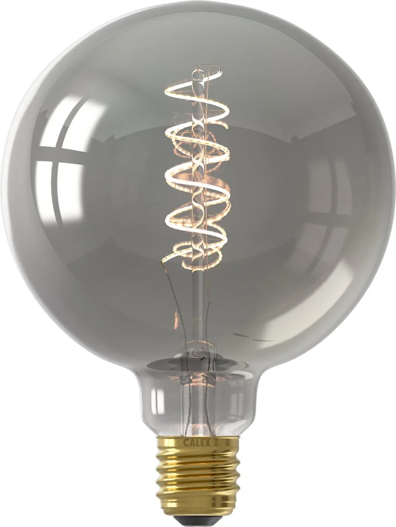 Filament LED Lamp - E27 - Vintage Lichtbron - 12.5cm- Titanium - 4W - Dimbaar de Calex – photo produit