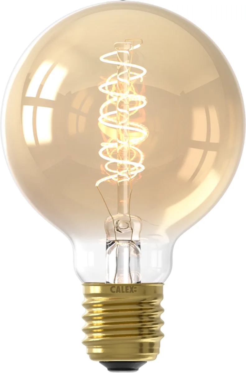 Filament LED Lamp - E27 - Vintage Lichtbron - 8cm - Goud - Warm Wit Licht - Dimbaar by Calex – product photo