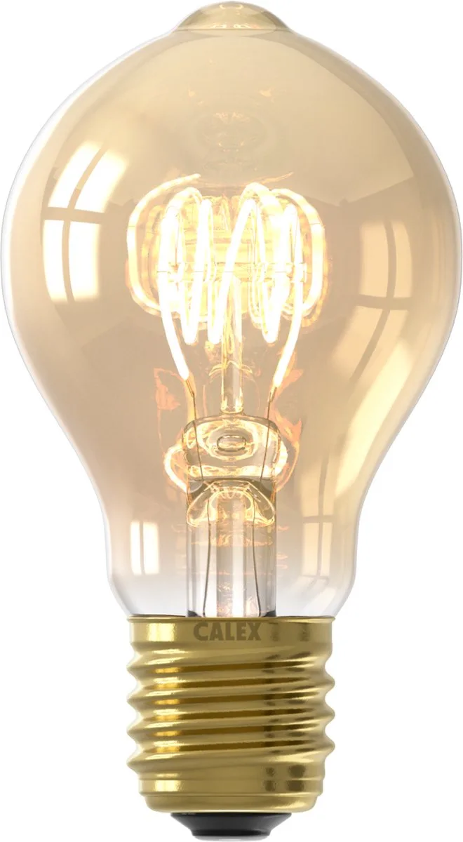 Filament LED Lamp - E27 - Vintage Lichtbron - A60 - Goud - 3.8W - Dimbaar by Calex – product photo