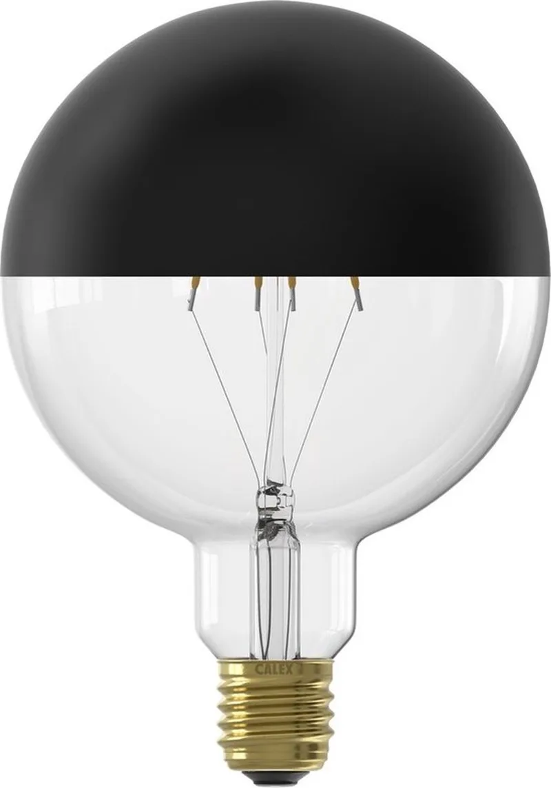 G125 Top topforspejlet E27 4 W sort Ø12,5cm fra Calex – produktbillede