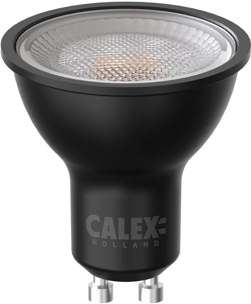 GU10 LED Spot, Dag en Nacht Sensor, 4W, Warm Wit Licht (2700K), Zwart, Energiezuinige Binnen- en Buitenverlichting von Calex – Produktfoto