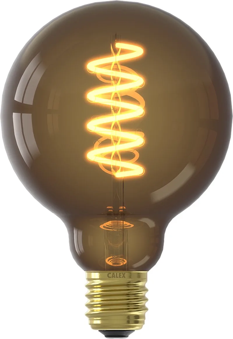 LED Filament Lamp - Globe 9,5cm - E27 - Lichtbron Natural - Dimbaar - Warm Wit licht - 4W by Calex – product photo