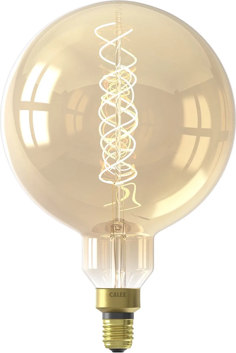 LED Flex MegaGlobe 220-240V 4W E27 200lm G200, Gold 2100K Dimmable de Calex – photo produit