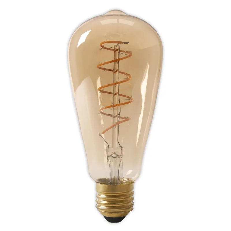 LED Full Glass | fex filament rustiek lamp | 240 V | 3,8 watt | 250 lumen | E27 | ST64 | gold från Calex – produktbild