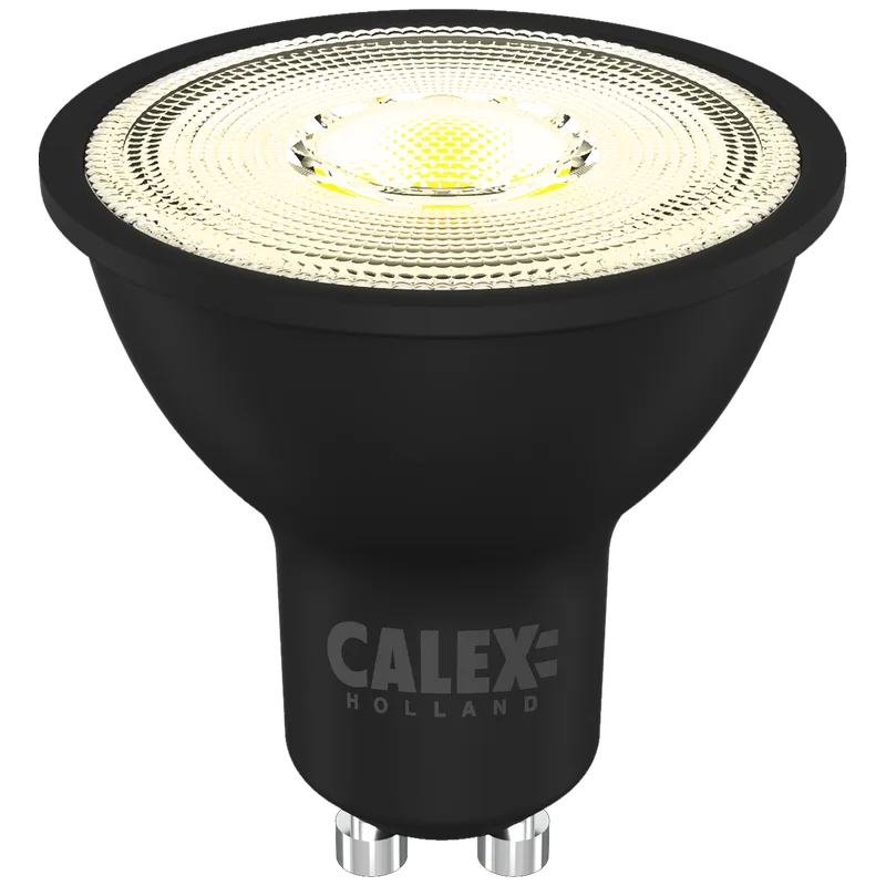 LED GU10 lamp | dim to warm | zwart | 400 lumen | 2000 tot 2700 Kelvin | IP20 stofdicht de Calex – photo produit