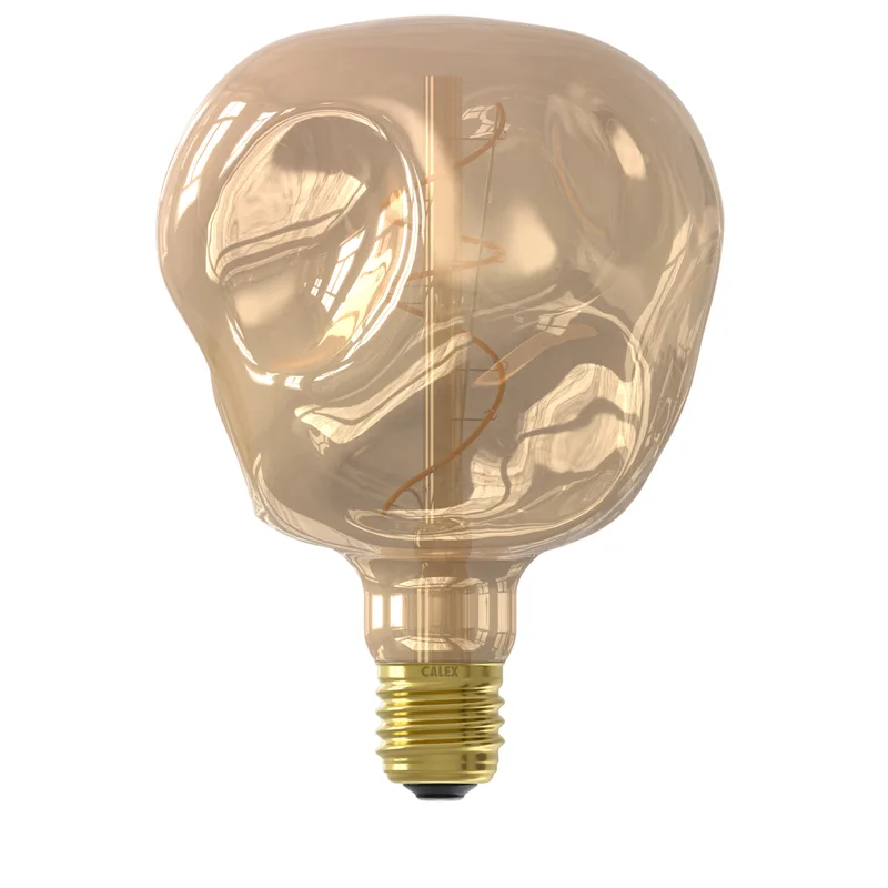 LED lamp bol goud | dimbaar | E27 | 4 watt | 12,5 cm | 1800 Kelvin | 150 lumen | 220-240V van Calex – productfoto