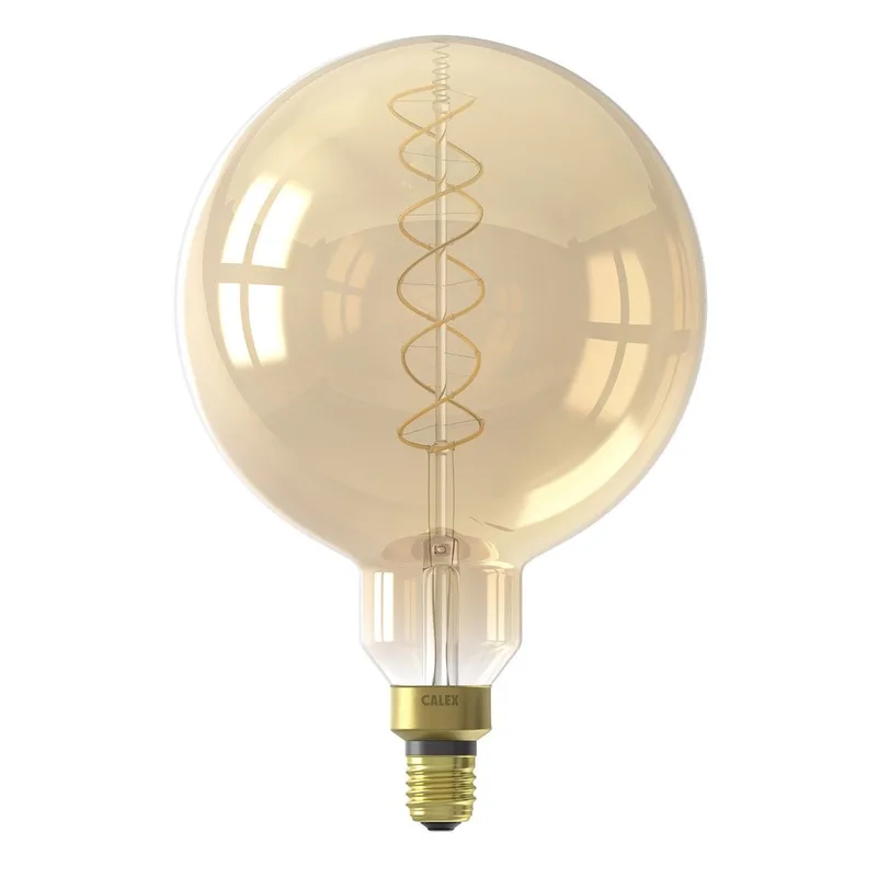 LED lamp | goud | dimbaar | E27 | 3 watt | 2200K | 250 lumen | 240V von Calex – Produktfoto