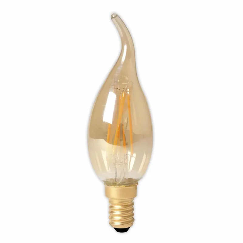 LED lamp | goudkleurig filament | dimbaar | E14 kleine fitting | 3,5 watt | 240V de Calex – photo produit