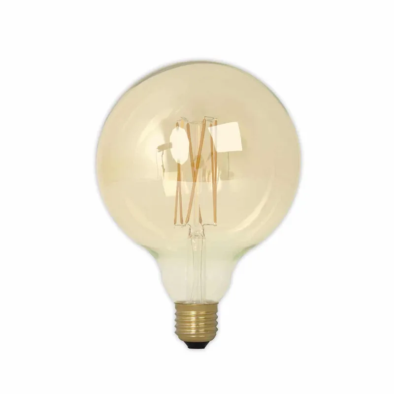 LED lamp | goudkleurig glas | dimbaar | E27 | 4,5 watt | 240V | filament | warm licht by Calex – product photo