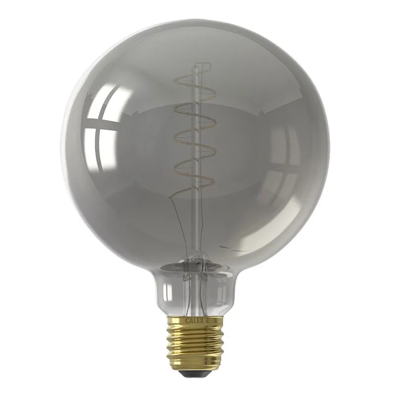 LED lamp | grijs smoke glas | dimbaar | E27 | 1800 Kelvin | 240V fra Calex – produktbillede