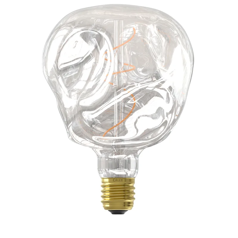 LED lamp | neosilver | dimbaar | E27 | 4 watt | Ø125 mm | 1800K | 75 lumen | 220-240V by Calex – product photo