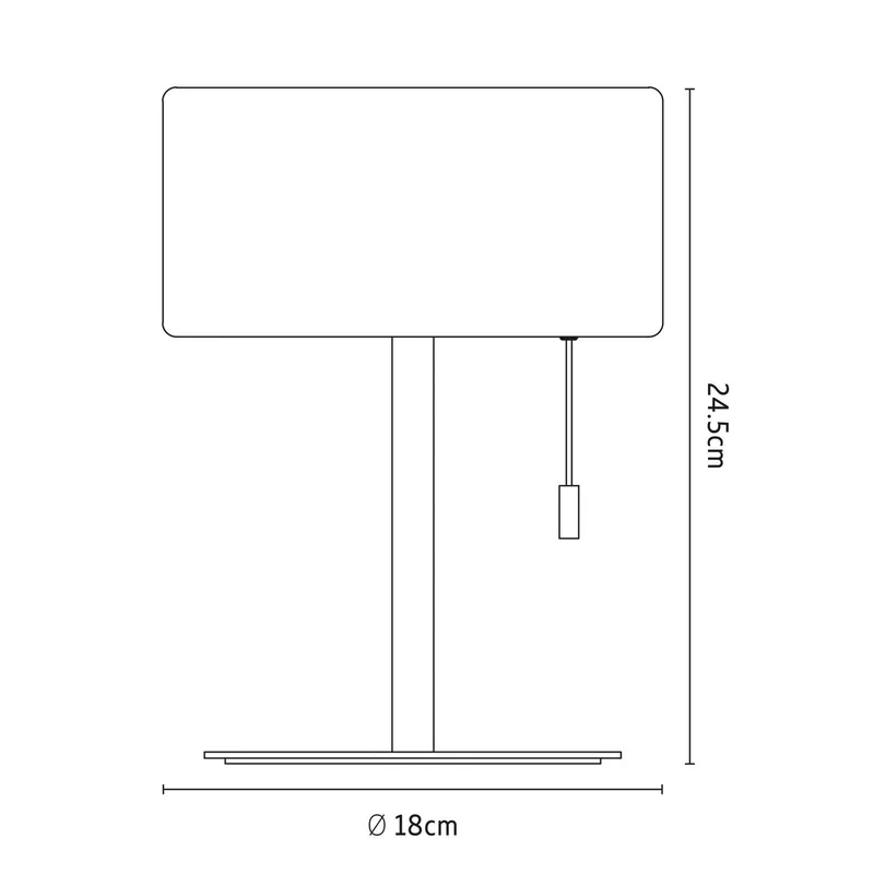 LED tafellamp, IP44, trekschakelaar de Calex en Blanc – photo produit