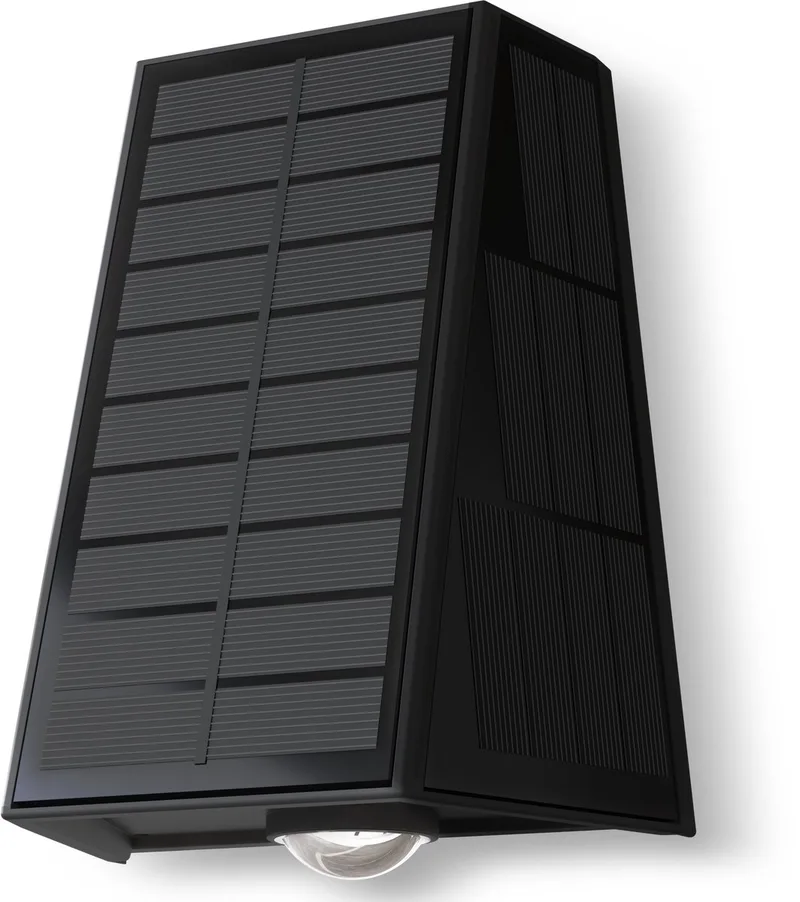 Matera Solar Wandlamp - Up & Down Tuinverlichting - Zonne-energie - Warm Wit Licht fra Calex i Sort – produktbillede