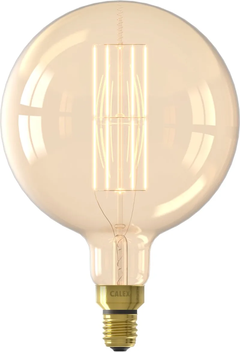 MegaGlobe XXL Goud - E27 LED Lamp - Filament Lichtbron Dimbaar - 10,5W - Warm Wit Licht von Calex – Produktfoto