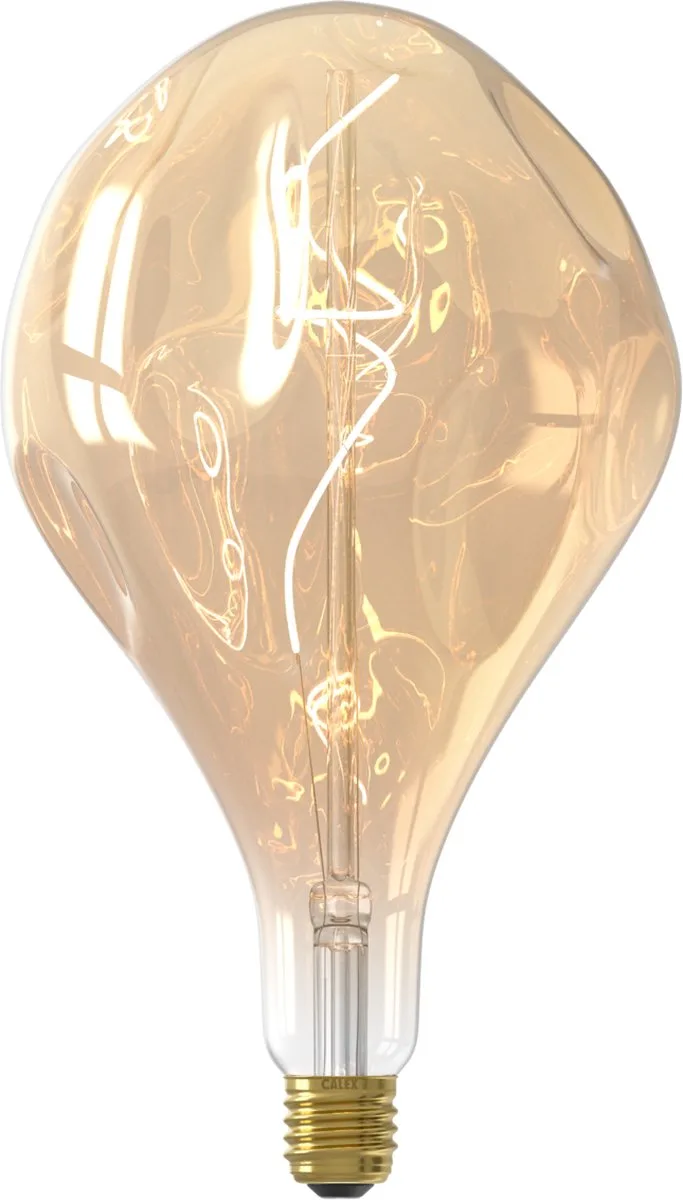 Organic EVO XXL Goud - E27 LED Lamp - Filament Lichtbron Dimbaar - 6W - Warm Wit Licht de Calex – photo produit