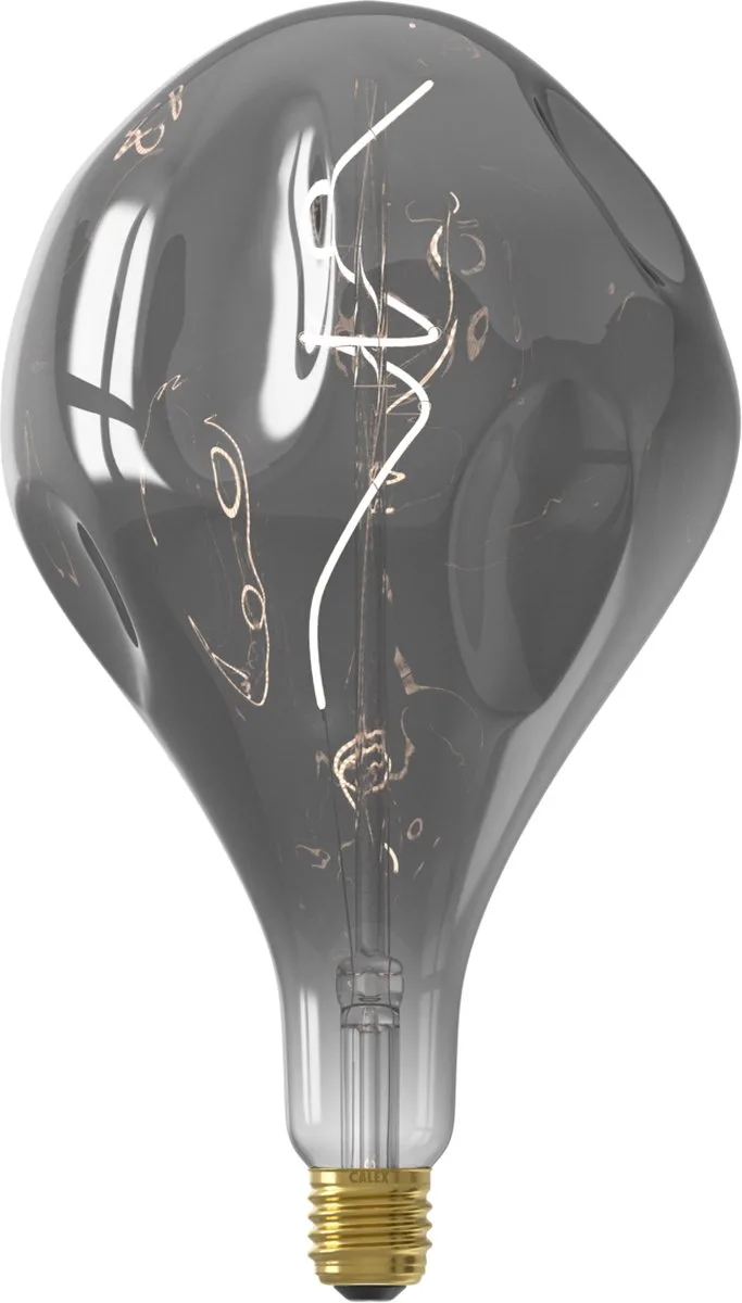 Organic EVO XXL Titanium - E27 LED Lamp - Filament Lichtbron Dimbaar - 6W - Warm Wit Licht von Calex – Produktfoto