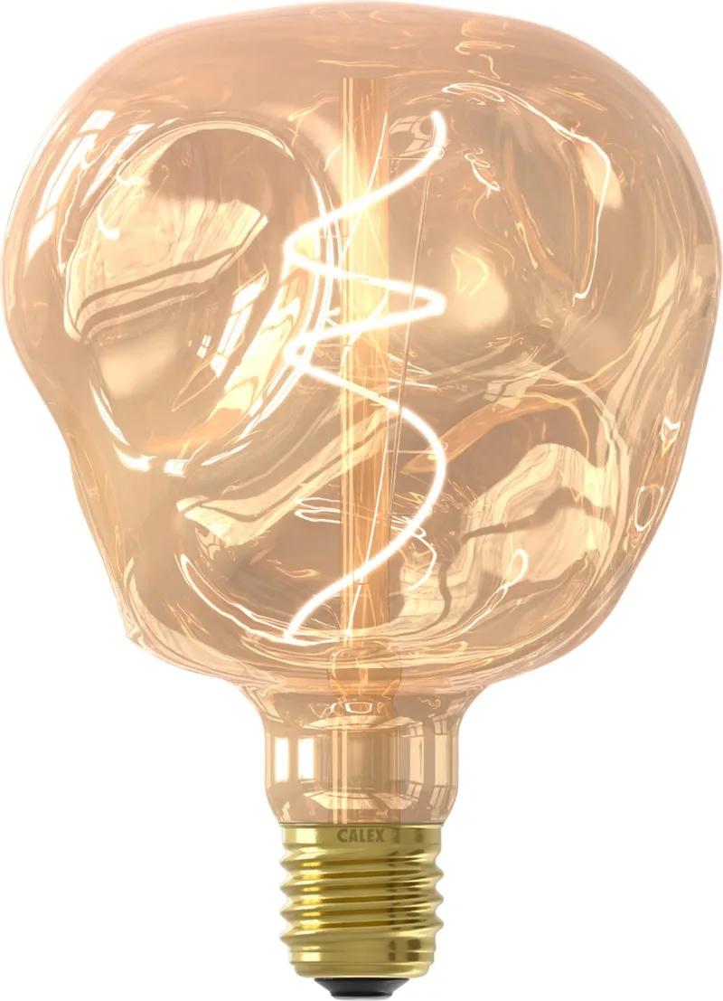 Organic Neo Goud - E27 LED Lamp - Filament Lichtbron Dimbaar - 4W - Warm Wit Licht de Calex – photo produit