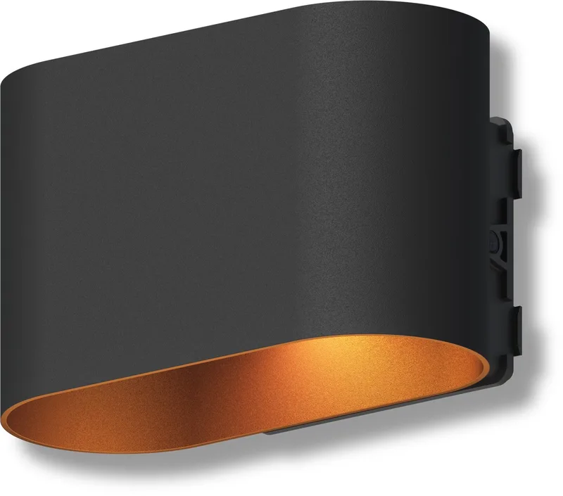 Potenza Wandlamp - Up & Down Tuinverlichting - 4.5W - Warm Wit Licht från Calex i Svart – produktbild