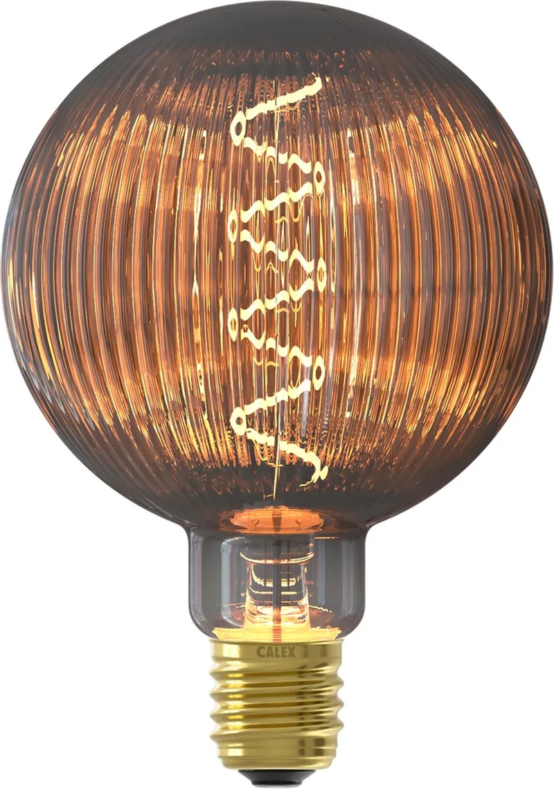 Pulse Nantes LED Lamp - E27 - Filament Lichtbron - Warm Wit Licht - Rookglas de Calex – photo produit