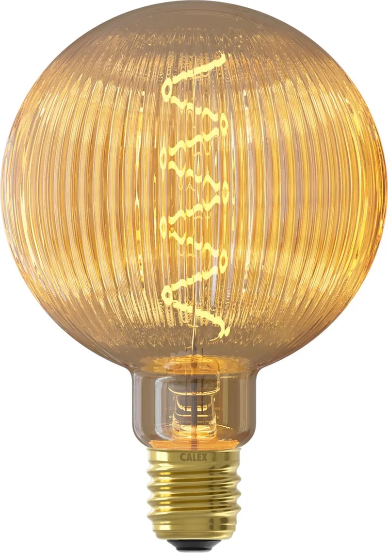 Pulse Nantes LED Lamp - E27 - Filament Lichtbron - Warm Wit Licht - Amber van Calex – productfoto
