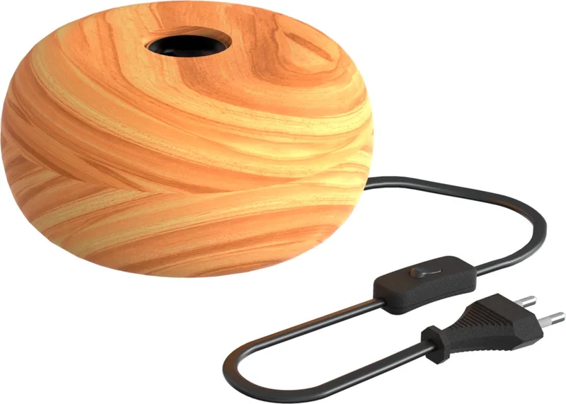 Tafellamp Rond - Scandinavisch - E27 Fitting - FSC - Excl. Lichtbron fra Calex i Hout – produktbillede