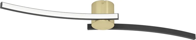 Aieta Plafondlamp - LED - 72 cm - Goud/Zwart/Wit von EGLO in Schwarz – Produktfoto