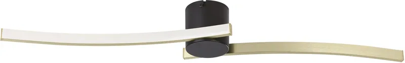 Aieta Plafondlamp - LED - 72 cm - Zwart/Goud/Wit de EGLO en Noir – photo produit