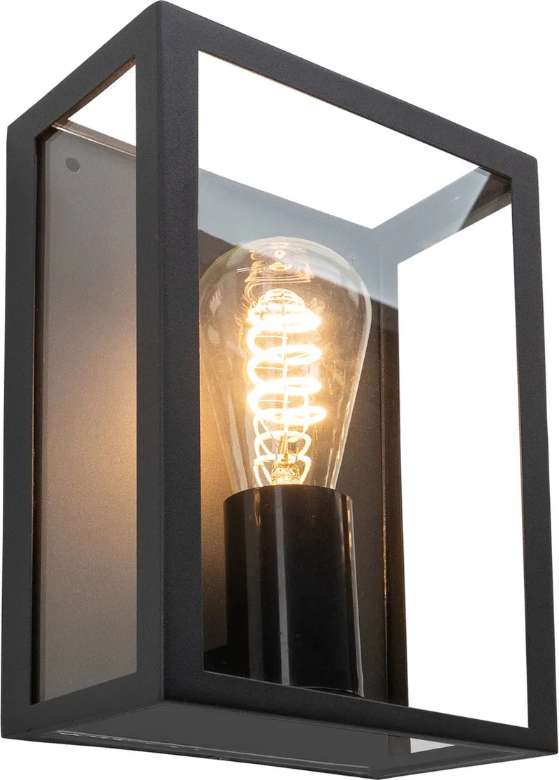 Alamonte 1 Wandlamp Buiten - E27 - 26 cm från EGLO i Svart – produktbild