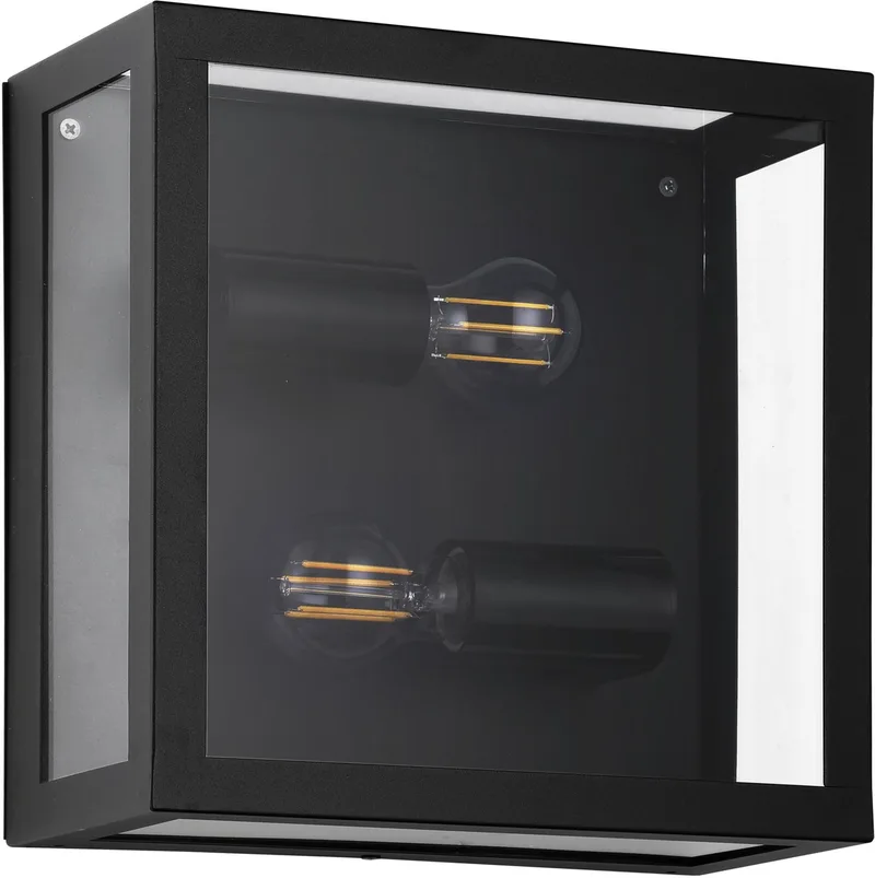 Alamonte 1 Wandlamp Buiten - E27 - 29 cm de EGLO en Noir – photo produit
