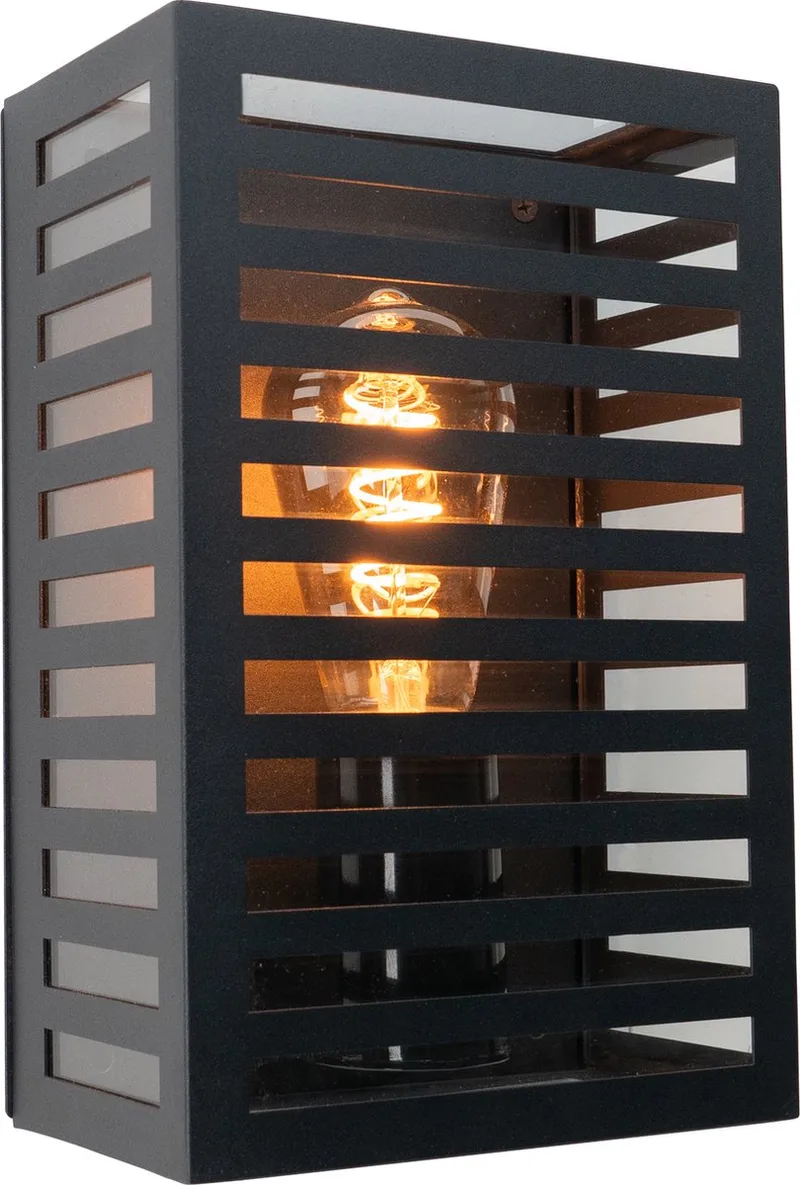 Alamonte 3 Wandlamp Buiten - E27 - 26 cm de EGLO en Noir – photo produit