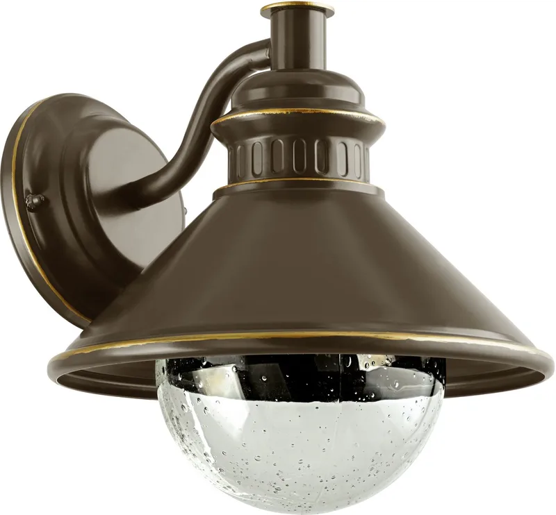 Albacete Wandlamp Buiten - E27 - 26,5 cm - Bruin/Koper fra EGLO i Brun, Kobber – produktbillede