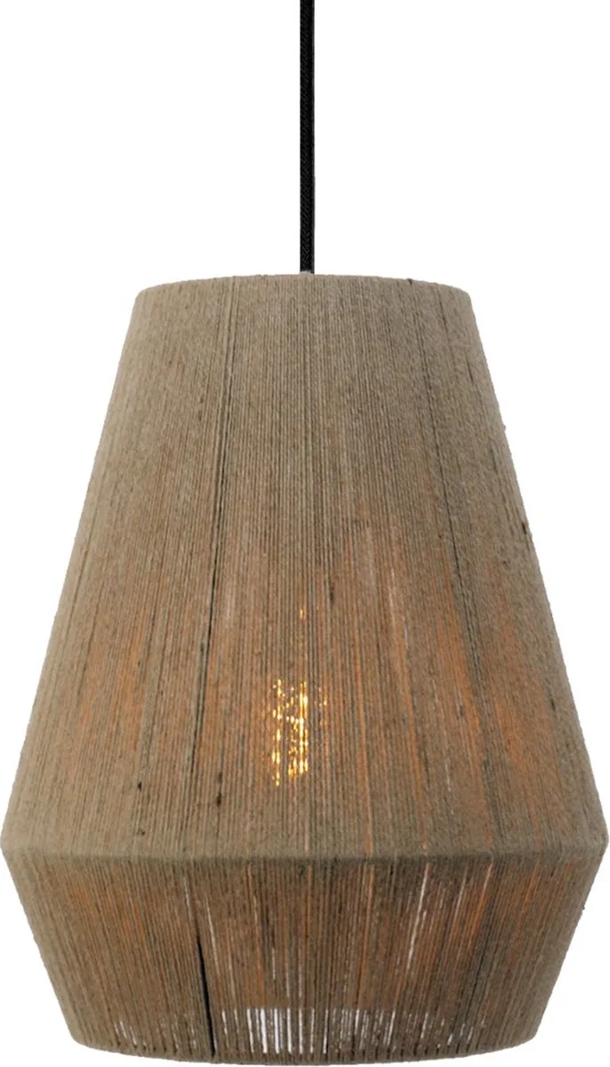 Alderney Hanglamp - E27 - Ø 30 cm - Zwart/Bruin de EGLO en Noir – photo produit