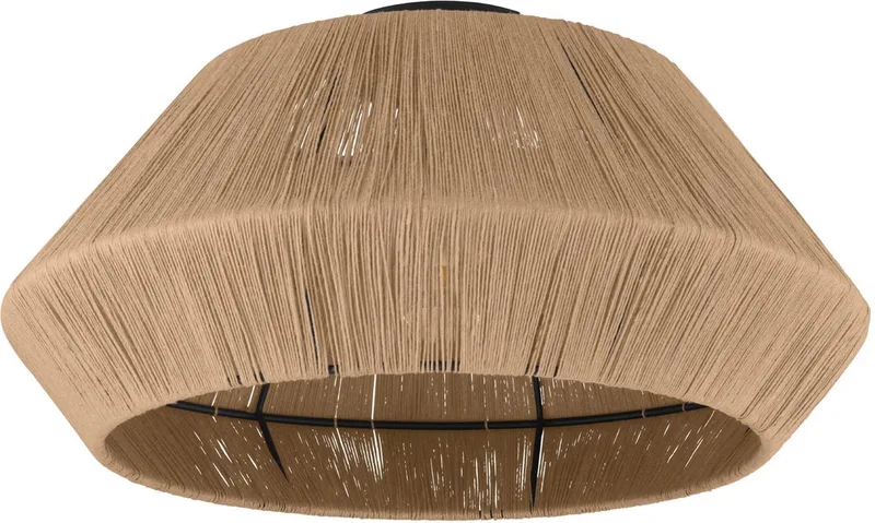 ALDERNEY ceiling lamp natural von EGLO in Schwarz – Produktfoto