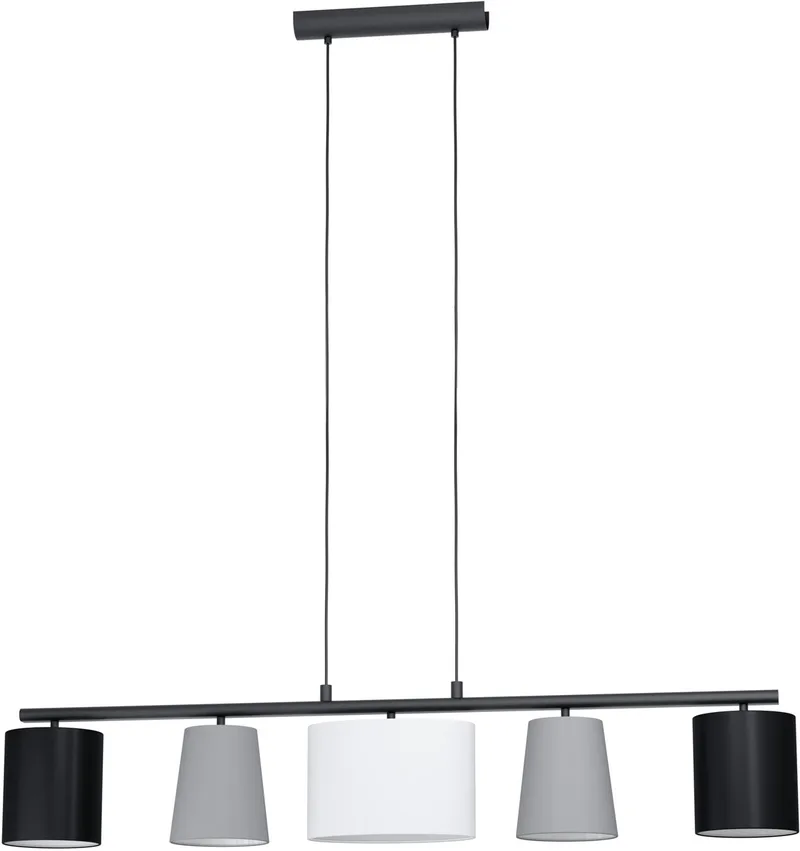 Almeida 1 Hanglamp - E14 - 120 cm de EGLO en Noir – photo produit
