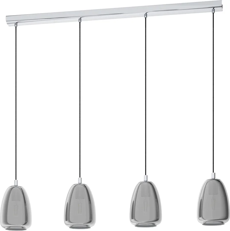 Alobrase Hanglamp - 4 lichts - E27 de EGLO en Chrome – photo produit
