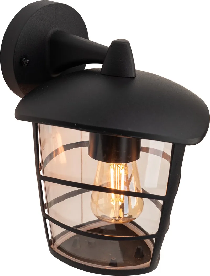 Aloria - Buitenverlichting - Wandlamp - 1 Lichts - Helder van EGLO in Zwart – productfoto