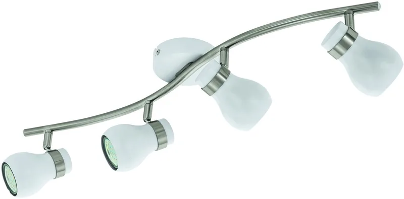 Arboledas Opbouwspot - GU10 - Staal - Wit | Grijs van EGLO in Nikkel, Wit – productfoto
