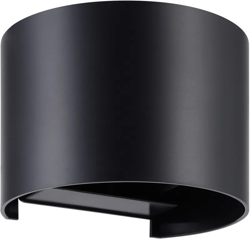 Barcarola-E Wandlamp Buiten - LED - 13 cm - Zwart/Transparant de EGLO en Noir – photo produit
