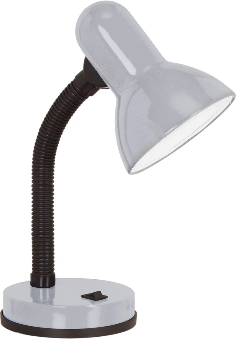 Basic 1 Tafellamp/Bureaulamp - E27(excl) - 30 cm - Zilver/Grijs van EGLO in Zilver – productfoto