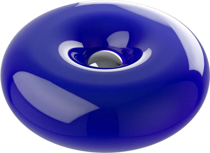 Basile Tafellamp - Wandlamp - LED - Ø 30 cm - Chroom/Blauw de EGLO en Chrome – photo produit