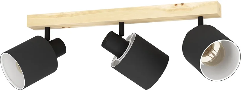 Batallas Spot - E27 - 48 cm - Bruin | Zwart | Wit van EGLO in Zwart, Bruin, Wit – productfoto