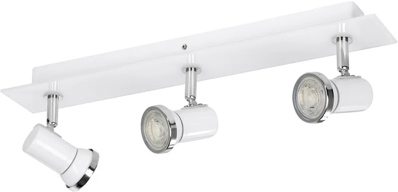 Batholino Tamara 1 - Spot - 3 Lichts - Wit, Chroom de EGLO en Blanc, Chrome – photo produit