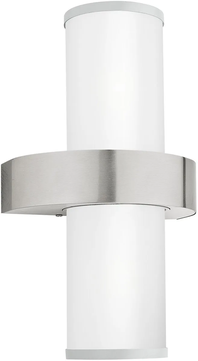 Beverly Wandlamp Buiten - E27 - 35 cm - Zilver/Wit van EGLO in Wit – productfoto