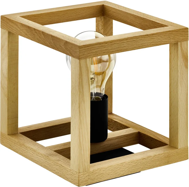 Blackcrown 1 Tafellamp - E27 - 20 cm - Zwart | Bruin de EGLO en Noir – photo produit