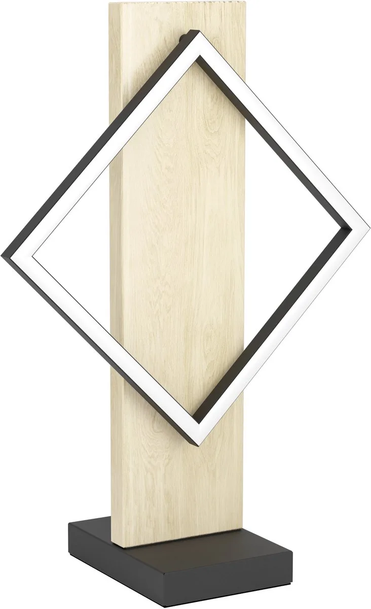 Boyal Tafellamp - LED - 42.5 cm - Zwart/Bruin/Wit de EGLO en Marron – photo produit