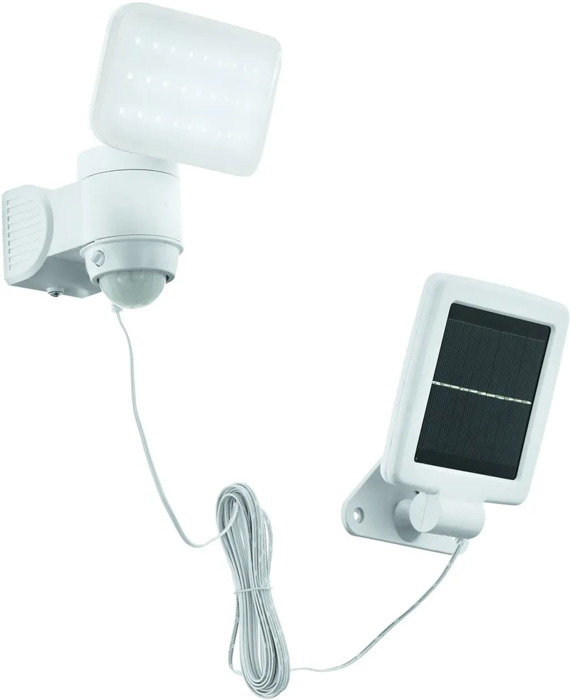 BUITEN-LED-SOLAR-WANDLAMP MET SENSOR 'CASABAS' de EGLO en Blanc – photo produit