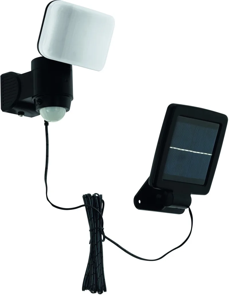 BUITEN-LED-SOLAR-WANDLAMP MET SENSOR 'CASABAS' de EGLO en Noir – photo produit