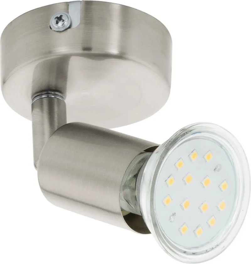 Buzz-Led Spot - 1 Lichts - Nikkel-Mat de EGLO en Metallic – photo produit