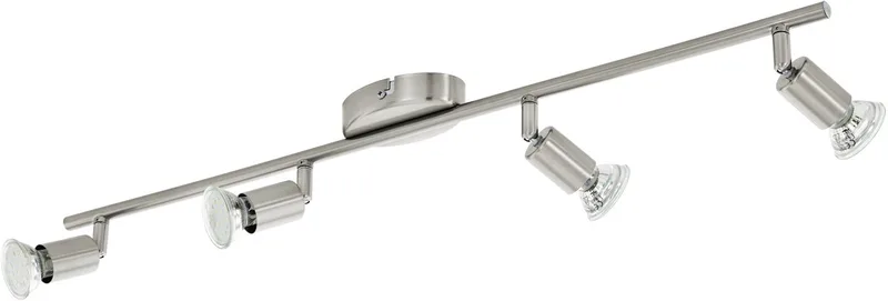 Buzz - Plafondspots - 4 Lichts - LED - Nikkel-Mat från EGLO i Nikkel – produktbild