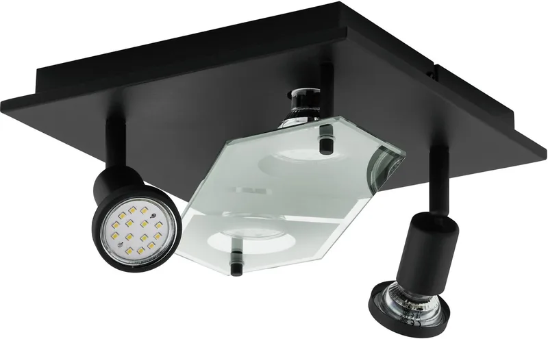 Cabo 2 Plafondlamp - LED - 25 cm von EGLO in Schwarz – Produktfoto